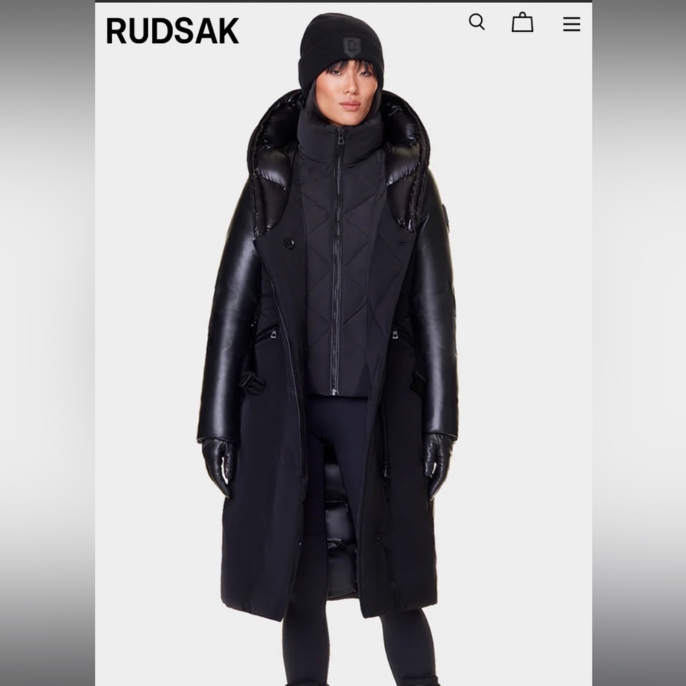 MISALA by RUDSAK leather parka, size M